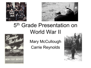 5th Grade Presentation on the Constitution and World War II
