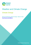 Weather and climate change: Climate change