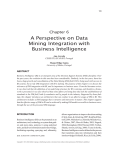 A Perspective on Data Mining Integration with Business Intelligence