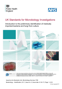 Title of SMI goes here - Public Health England