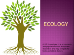 8.11 B: Investigate how ecosystems and populations