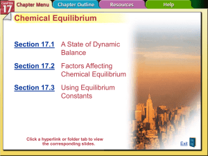 What is equilibrium?