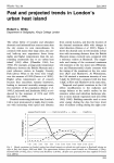 Past and projected trends in London`s urban heat island