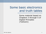 Truth tables and Resistors ion series and parallel