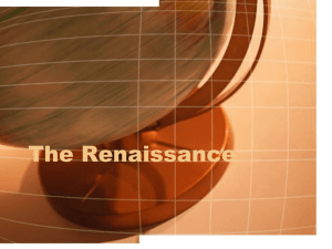 The Renaissance - worldhistorydchs