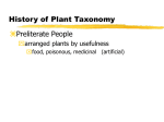 History of Plant Taxonomy - Academic Resources at Missouri Western