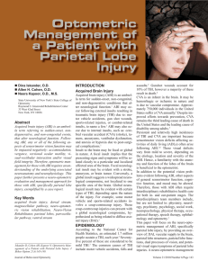 Optometric Management Of A Patient With Parietal Lobe Injury