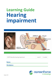 Effect of hearing loss
