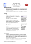 Accessing Your Web Site on A PDA