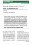 Biosynthesis of plant-derived flavor compounds