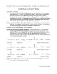 Qualitative Analysis II Notes