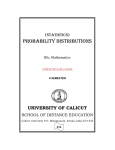 Probability Distributions(Statistics)