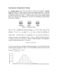 Introduction to Hypothesis Testing