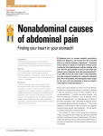 Nonabdominal causes of abdominal pain