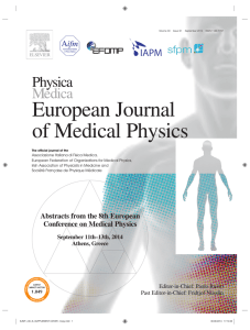 European Journal of Medical Physics