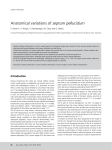 Anatomical variations of septum pellucidum