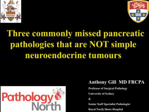 Three commonly missed pancreatic pathologies that are NOT simple