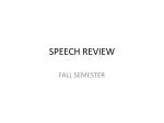 SPEECH REVIEW