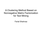 A Clustering Method Based on Nonnegative - UTK-EECS