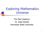 Exploring Mathematics Universe - KSU Web Home