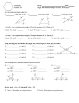 Section 1.5 Angle Pair Relationships Practice Worksheet