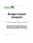 Budget Impact Analysis - Government of Manitoba