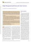Weight Management and Exercise for Cancer Survivors