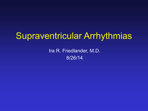 Supraventricular Arrhythmias - Aultman Cardiology Fellowship