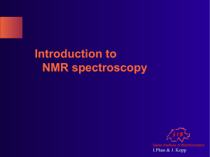Introduction to NMR spectroscopy