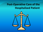 Post-Operative Care II