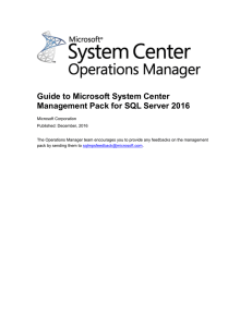 SQL Server 2016 views