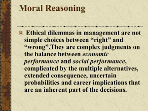 Moral Reasoning