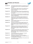 Postulates and Theorems