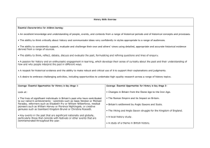 History Skills - Christchurch Primary School