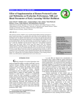 Effect of Supplementation of Rumen Protected Lysine and