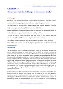 An Introduction to Genetic Analysis Chapter 18 Chromosome