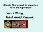 Climate Change and its Impacts on Food and Agriculture