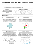 Continental Drift and Plate Tectonics Notes