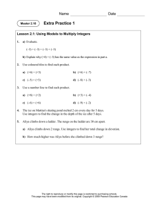 Extra Practice Worksheets