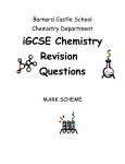 IGCSE Revision Question Booklet Mark Scheme