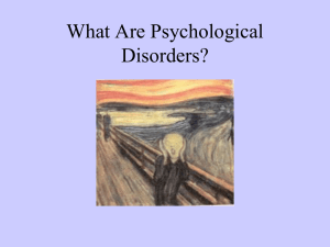 What Are Psychological Disorders