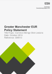 Policy Statement The Greater Manchester