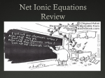 Review of Net-Ionic Equations and Oxidation Numbers–Honors