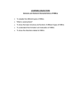 LEARNING OBJECTIVES Genesis and General Characteristics of