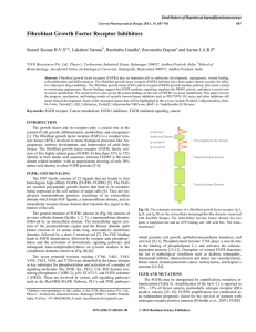 Fibroblast Growth Factor Receptor Inhibitors