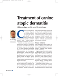 Treatment of canine atopic dermatitis