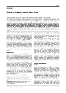 Dengue and dengue haemorrhagic fever