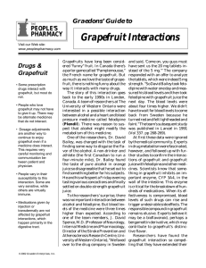 Grapefruit Interactions