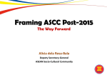 Framing ASCC Post-2015 The Way Forward