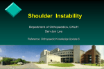 Shoulder Instability